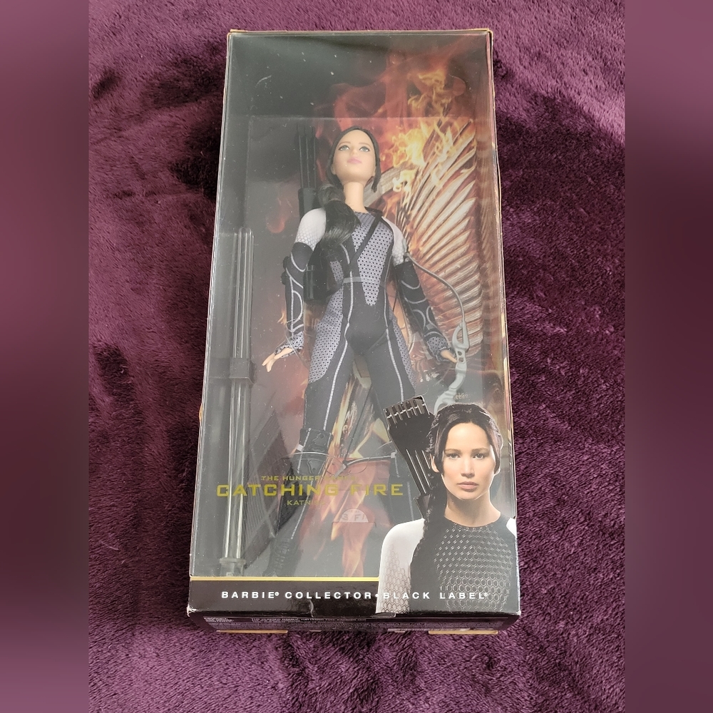 Never opened Barbie Collector Black Label "Katniss" doll